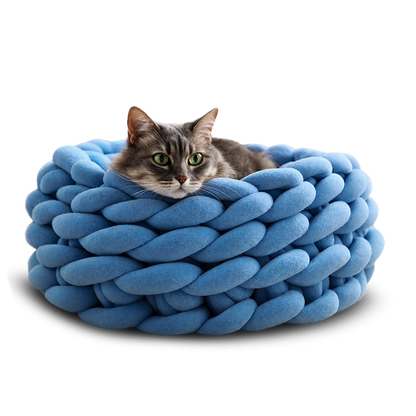 Calming Braided Pet Bed