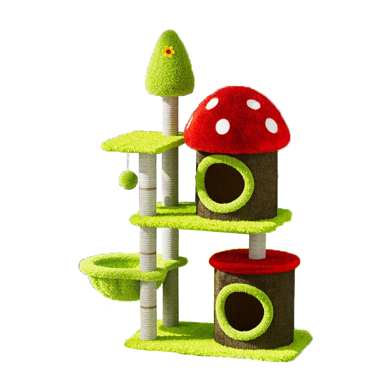 Mushroom Tree Cat Playhouse