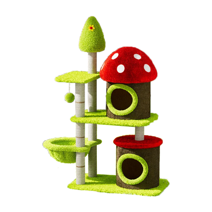 Mushroom Tree Cat Playhouse