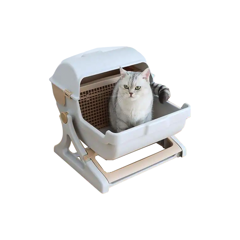 LitterLux Semi-Automatic Litter Box