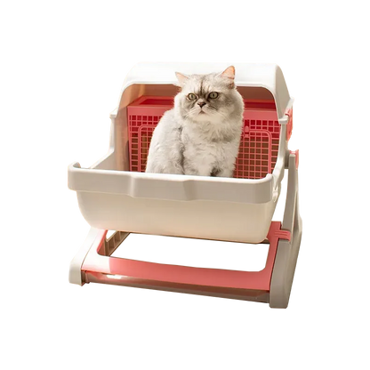 LitterLux Semi-Automatic Litter Box