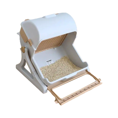 LitterLux Semi-Automatic Litter Box