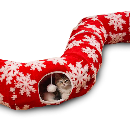 Christmas Cat Tunnel & Nest