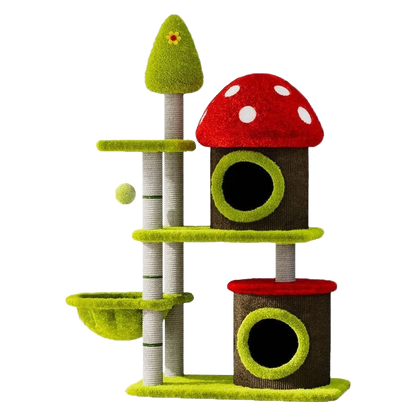Mushroom Tree Cat Playhouse