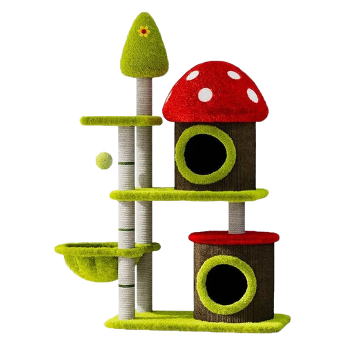 Mushroom Tree Cat Playhouse