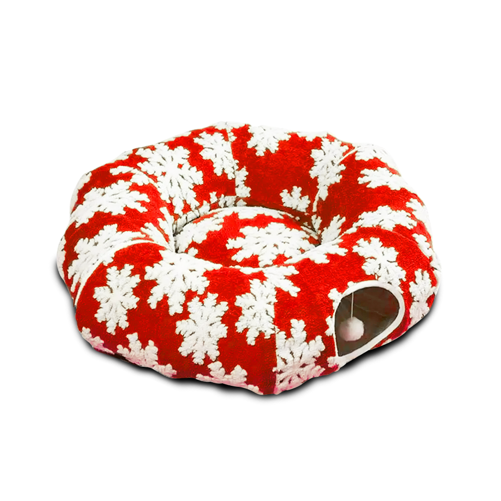 Christmas Cat Tunnel & Nest