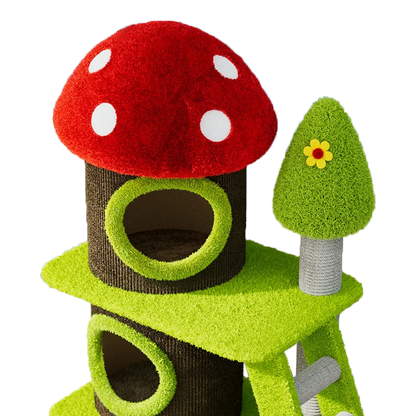 Mushroom Tree Cat Playhouse